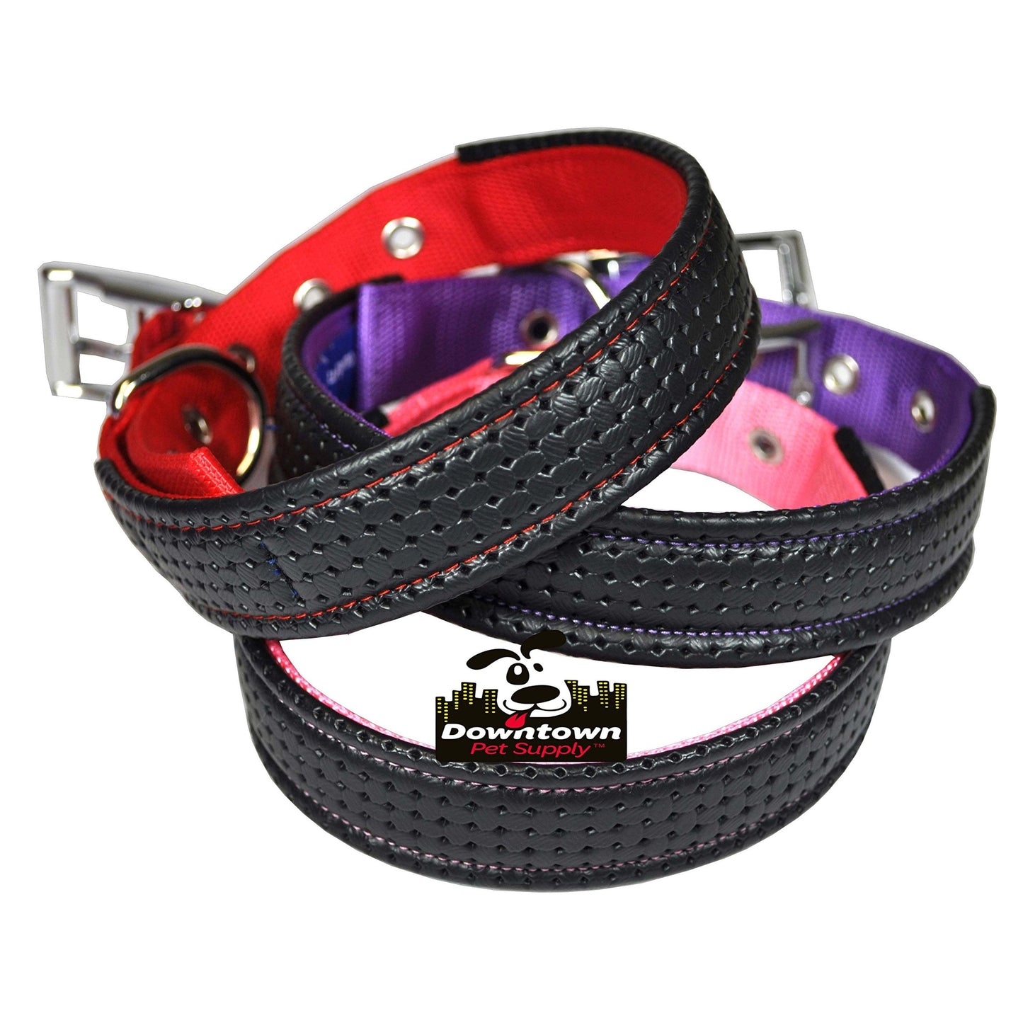 Dog Collars for Large Dogs Padded Dog Collar Red, XL