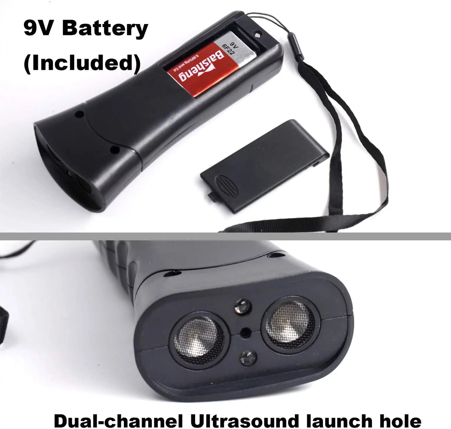 Anti Barking Device, Ultrasonic Dog Repeller & 3 in 1 Pet LED Trainer Device | Dual Channel Dog Bark Deterrent & Stop Bark Handheld Dog Training Device-1Pack