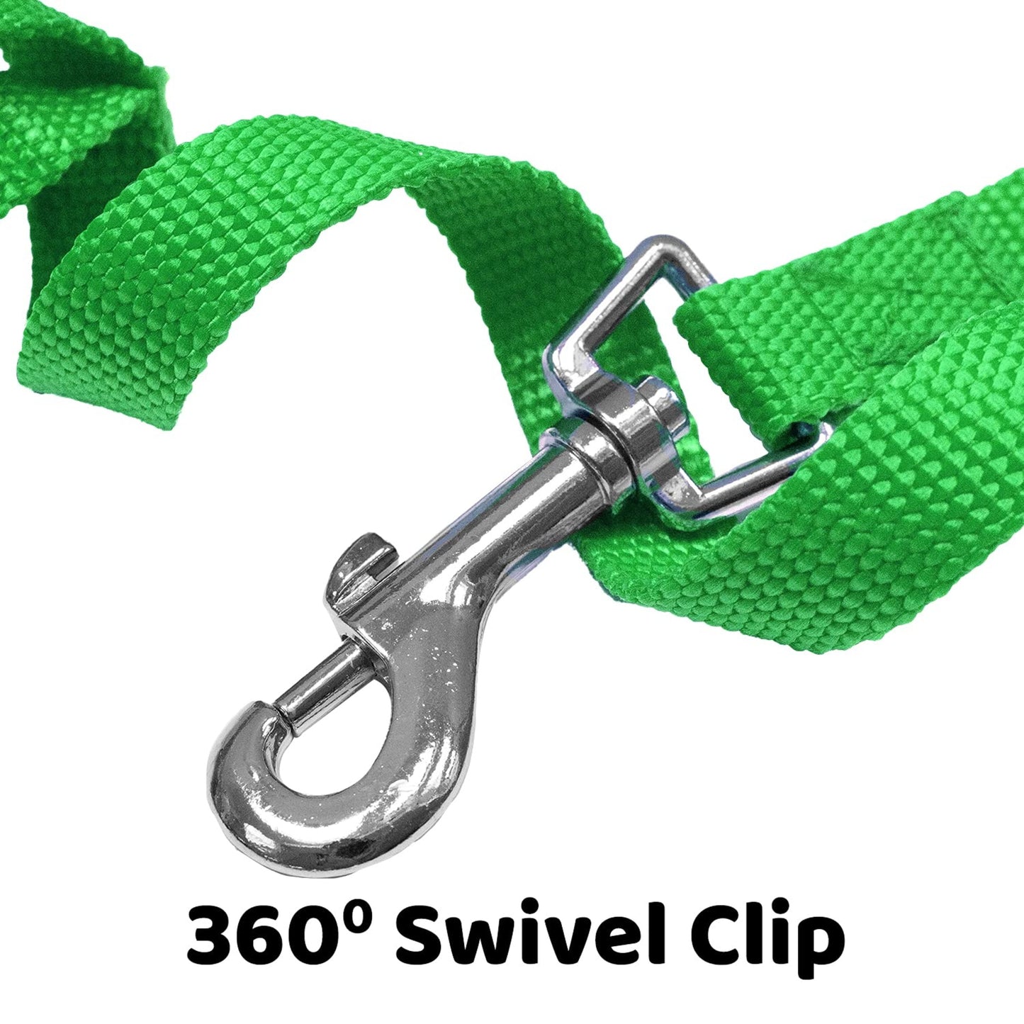 Long Lead Leash for Dog Training, Green, 15' Dog Leash