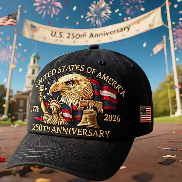 Patriotic 250th Anniversary USA Baseball Cap – Adjustable Vintage Design 1