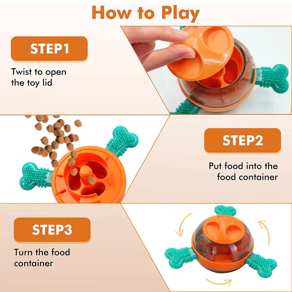 Dog Tumbler Toys, Leaky Food Dog Toy Interactive Puzzle Toys for Training, Dog Chew Toy Pet Supplies