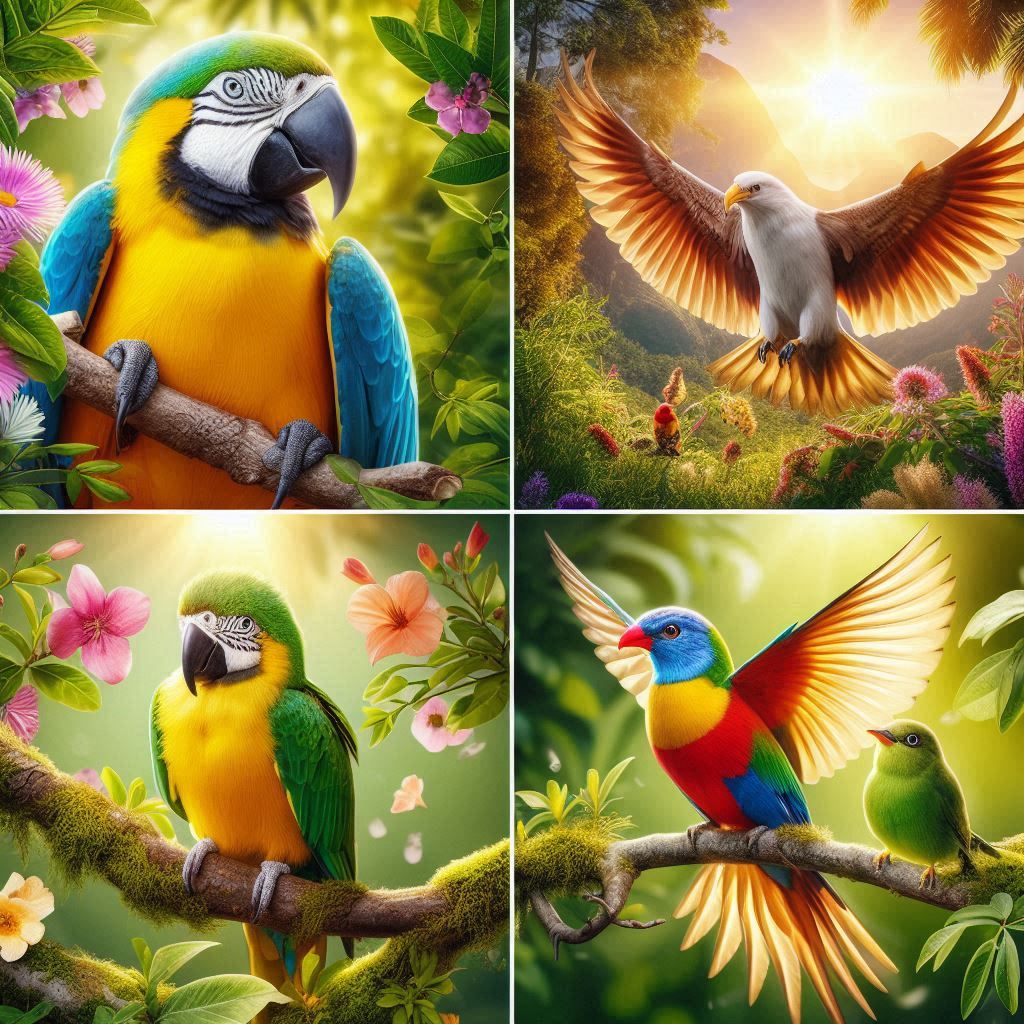 Bird collection.