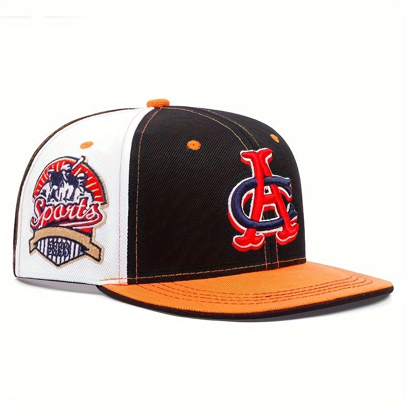 Lightweight Acrylic Embroidered Baseball Cap with Flat Brim