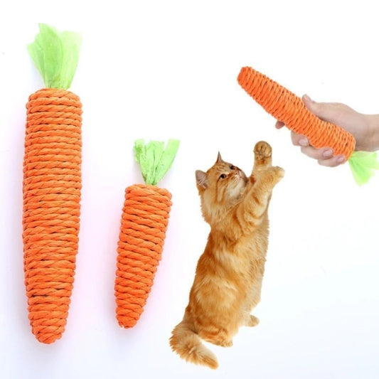 Cat toys, radish, self relieving puzzle tool, teeth grinding, bite resistance, sisal hemp, cat teasing products, cat teasing stick