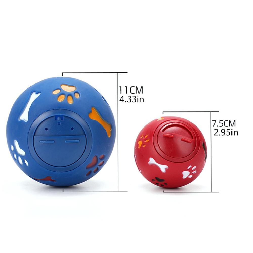 Educational Leaking Food Ball Pet Dog Cat Toys Bite-resistant Rubber IQ Training Toy Interactive Tooth Cleaning Balls Puppy Toys