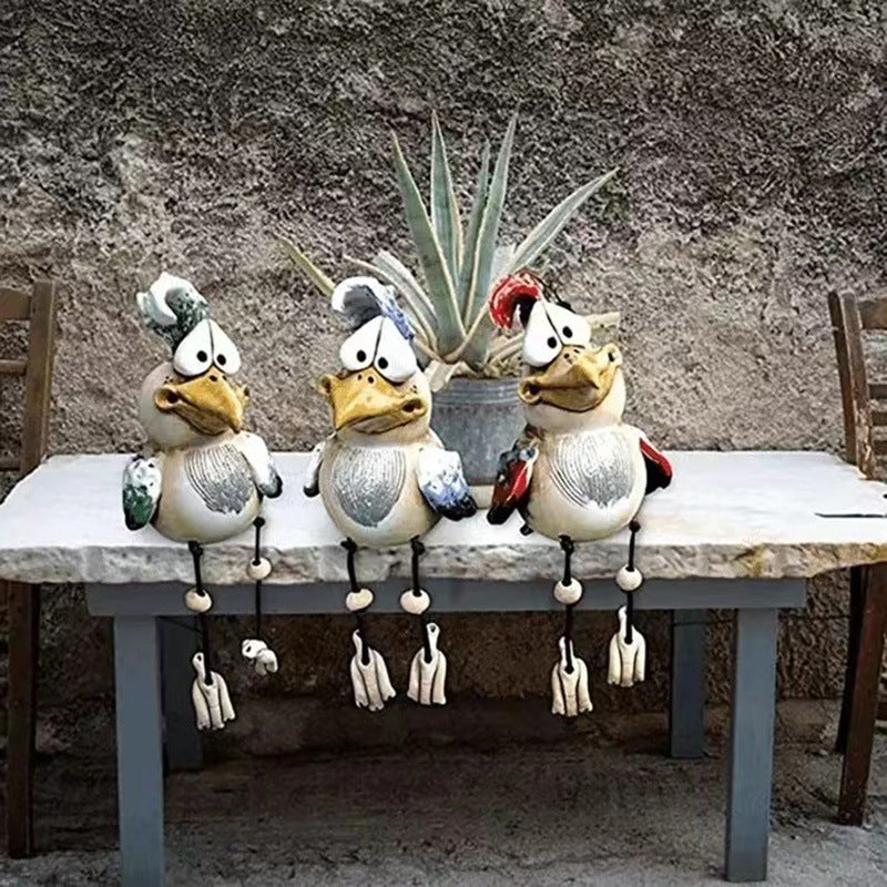 New Cute Bird Sparrow Garden Animal Statue Decorative Resin Craft Ornament