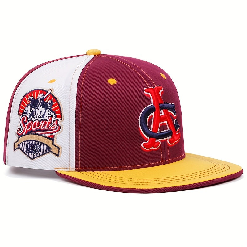 Lightweight Acrylic Embroidered Baseball Cap with Flat Brim