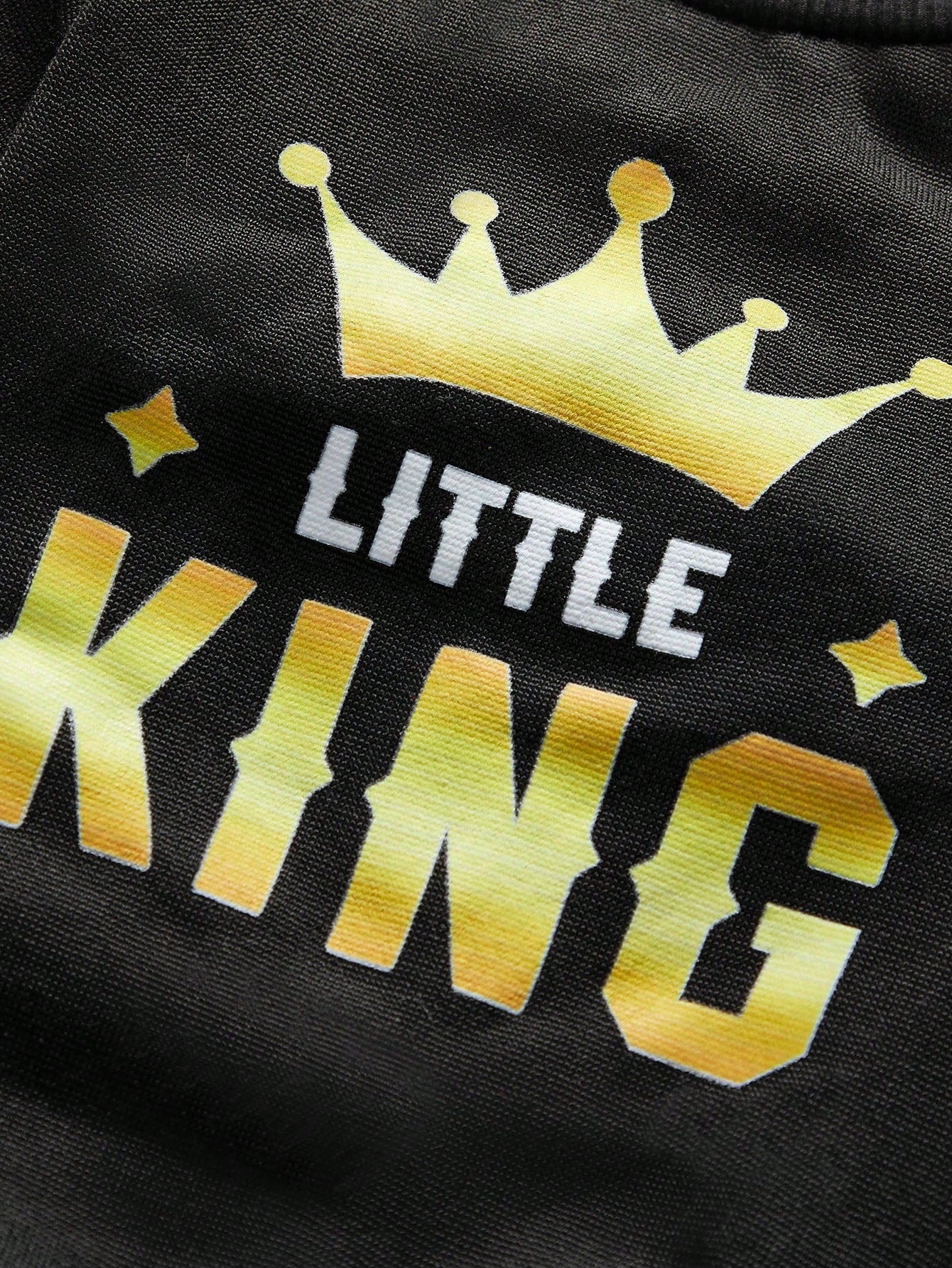 Debiesn Retro Street Black Pet Sweatshirt with Crown King Print – Warm Cozy Outfit