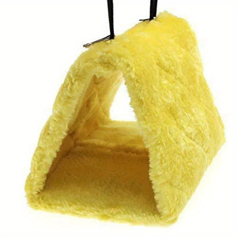Cozy Plush Bird Nest Hammock for Parrots and Small Birds