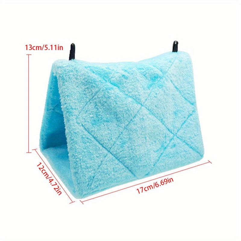 Cozy Plush Bird Nest Hammock for Parrots and Small Birds