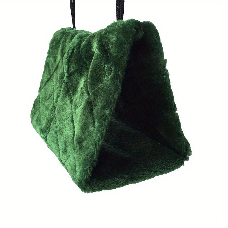 Cozy Plush Bird Nest Hammock for Parrots and Small Birds