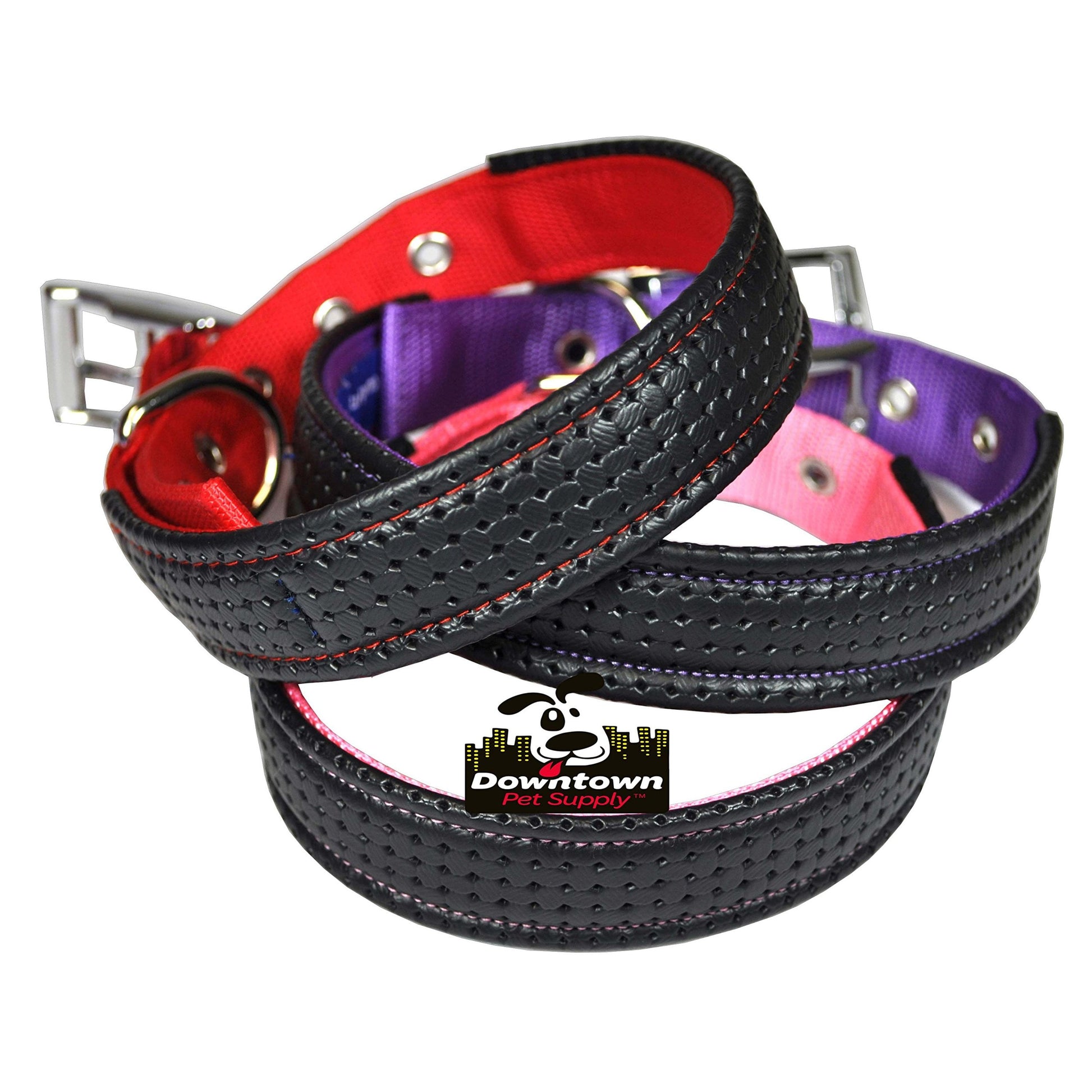 Dog Collars for Large Dogs Padded Dog Collar Red, XL