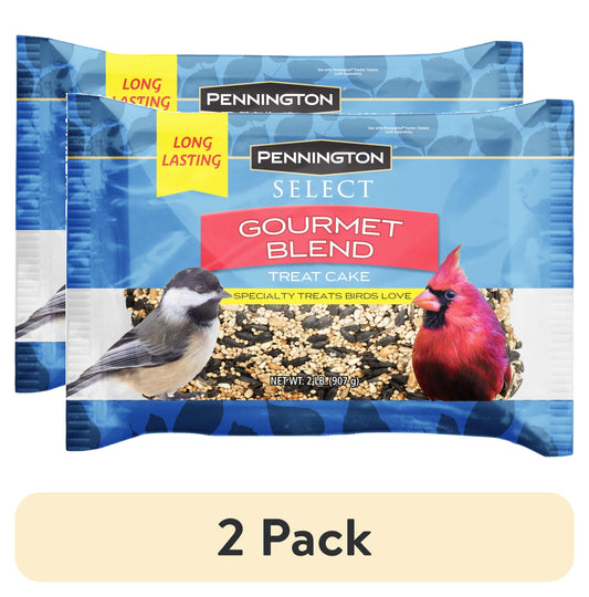 (2 Pack)  Premium Gourmet Wild Bird Seed Cake, 2 Lb., 1 Pack, Dry
