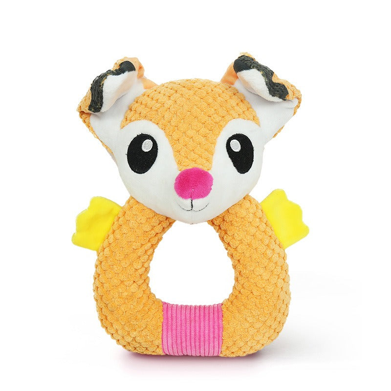 Dog toys make sounds and interact with ears to tease dogs relieve stress and resist biting