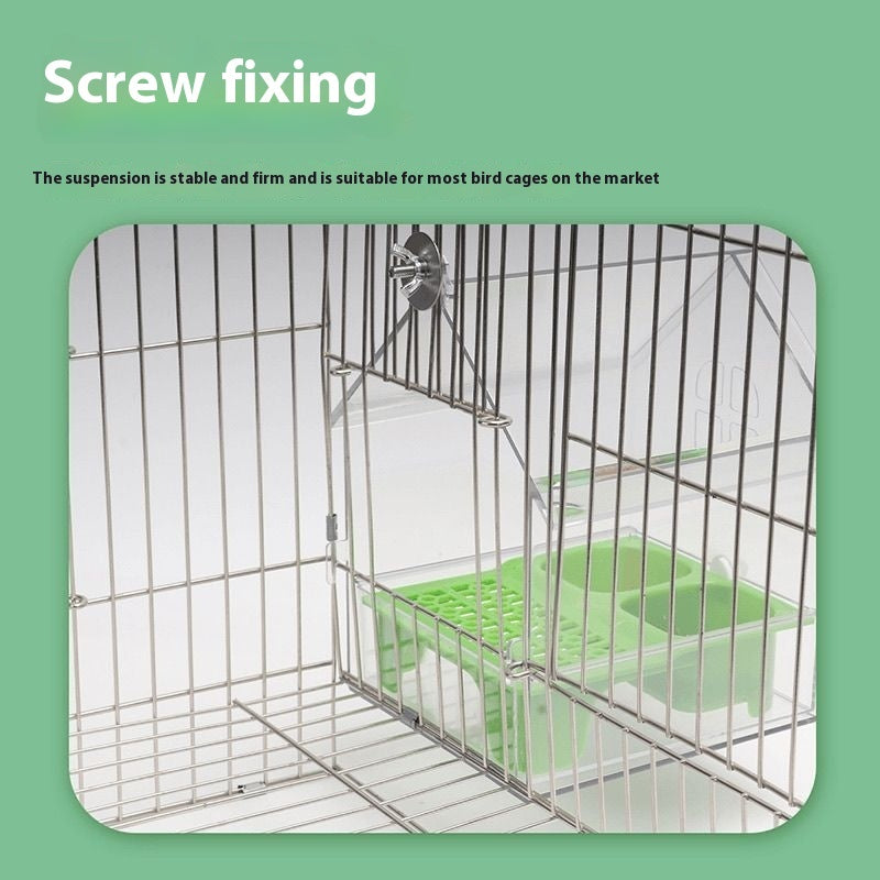 Peony Parrot Feeder Villa Transparent  ( Delivery: 7 days to 14 days )