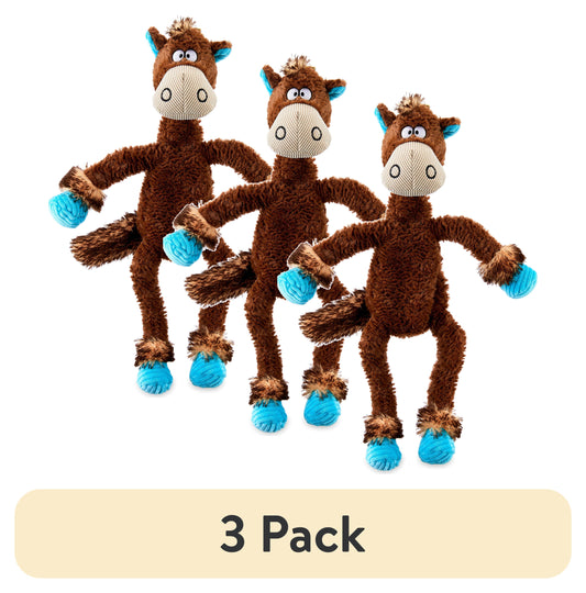 (3 Pack)  Tough Buddy Farm Friends with Rope Dog Toys