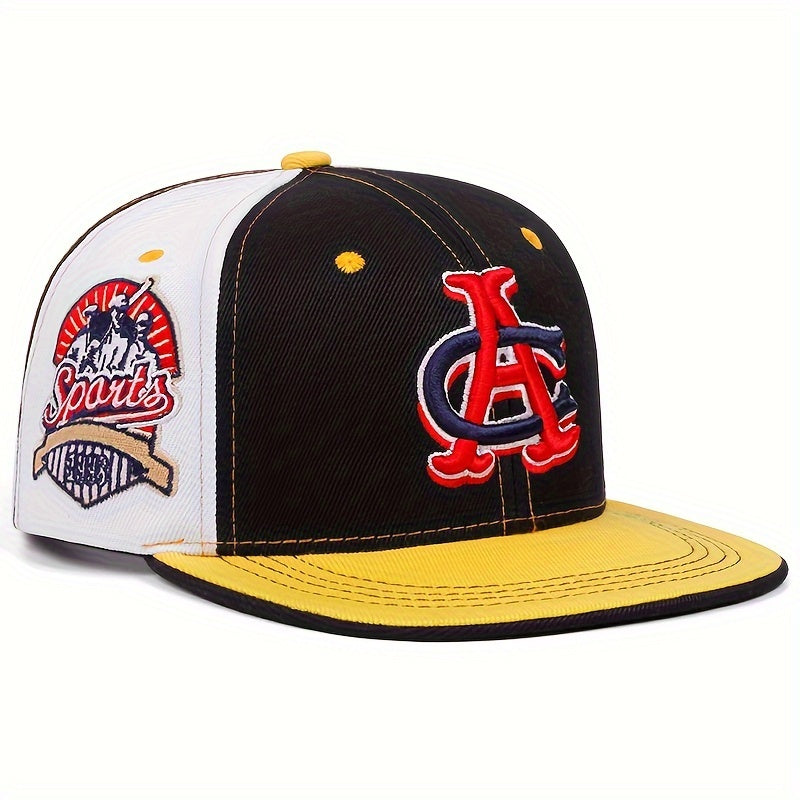 Lightweight Acrylic Embroidered Baseball Cap with Flat Brim