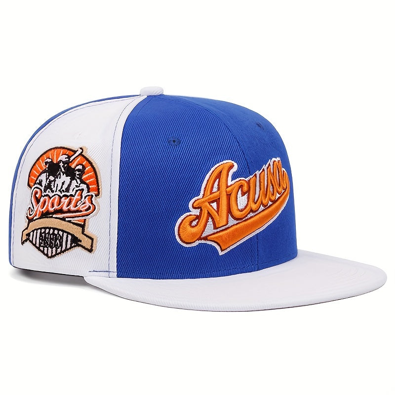Lightweight Acrylic Embroidered Baseball Cap with Flat Brim
