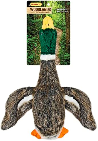 Ruffin' It Woodlands Mallard Stuffed Plush Dog Toy, Large