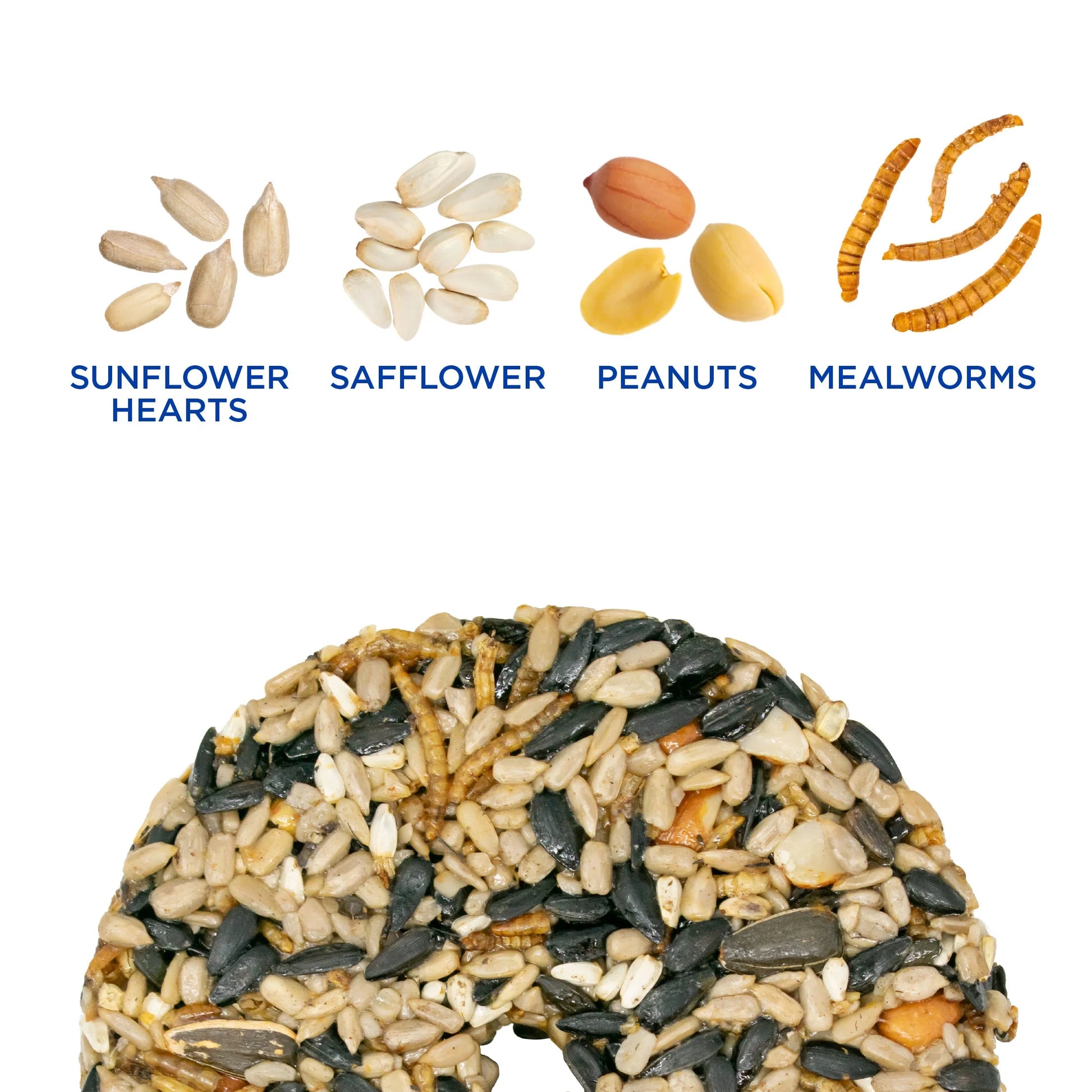 (2 Pack)  Mealworm Snack Stack Wild Bird Food, Dry, 1 Count per Pack, 7 Oz.