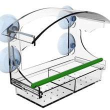 Acrylic Transparent Suction Cup Hanging Beehive Outdoor Window Bird Feeder and Waterer Bird House