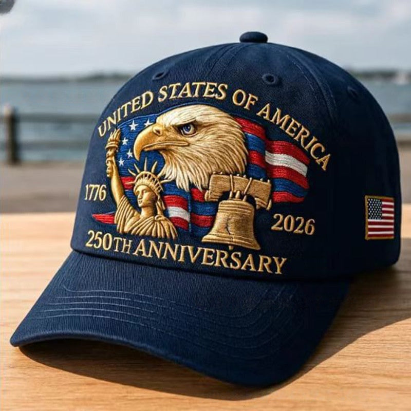 Patriotic 250th Anniversary USA Baseball Cap – Adjustable Vintage Design