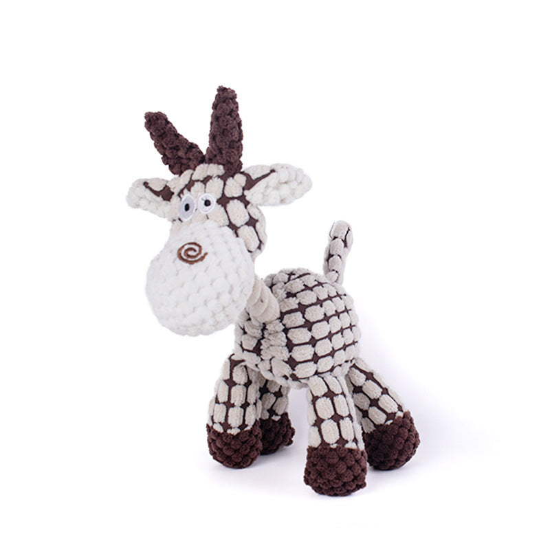 Interactive Cartoon Donkey Rope Plush Toy for Small Dogs