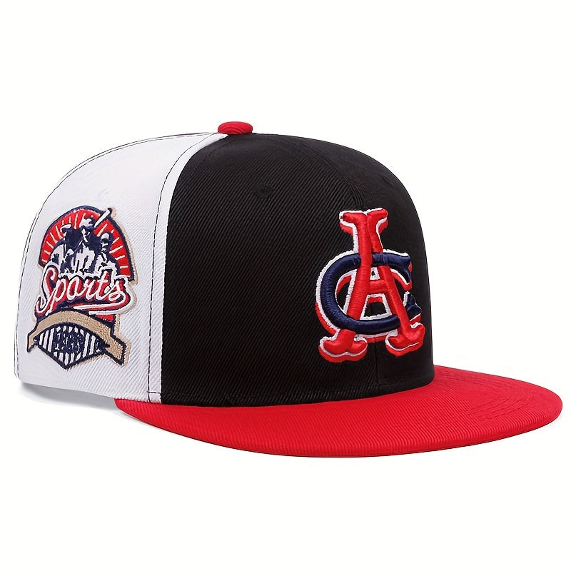 Lightweight Acrylic Embroidered Baseball Cap with Flat Brim