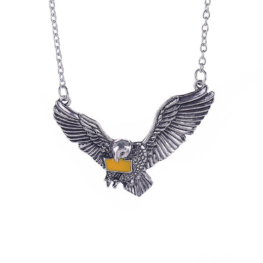 Snowy Owl Necklace Homing Pigeon Letter Bird Wings Peace Antique Silver Color Pendant Vintage Jewelry Wholesale