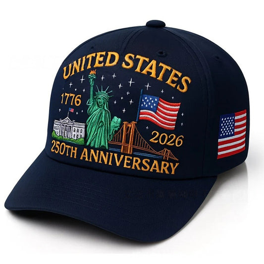Patriotic 250th Anniversary USA Baseball Cap – Adjustable Vintage Design