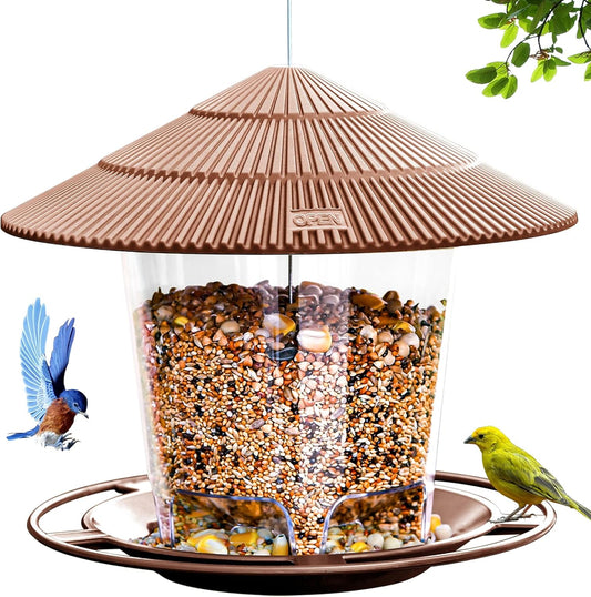 Hanizi Heavy-Duty Outdoor Bird Feeder with Squirrel-Resistant Design