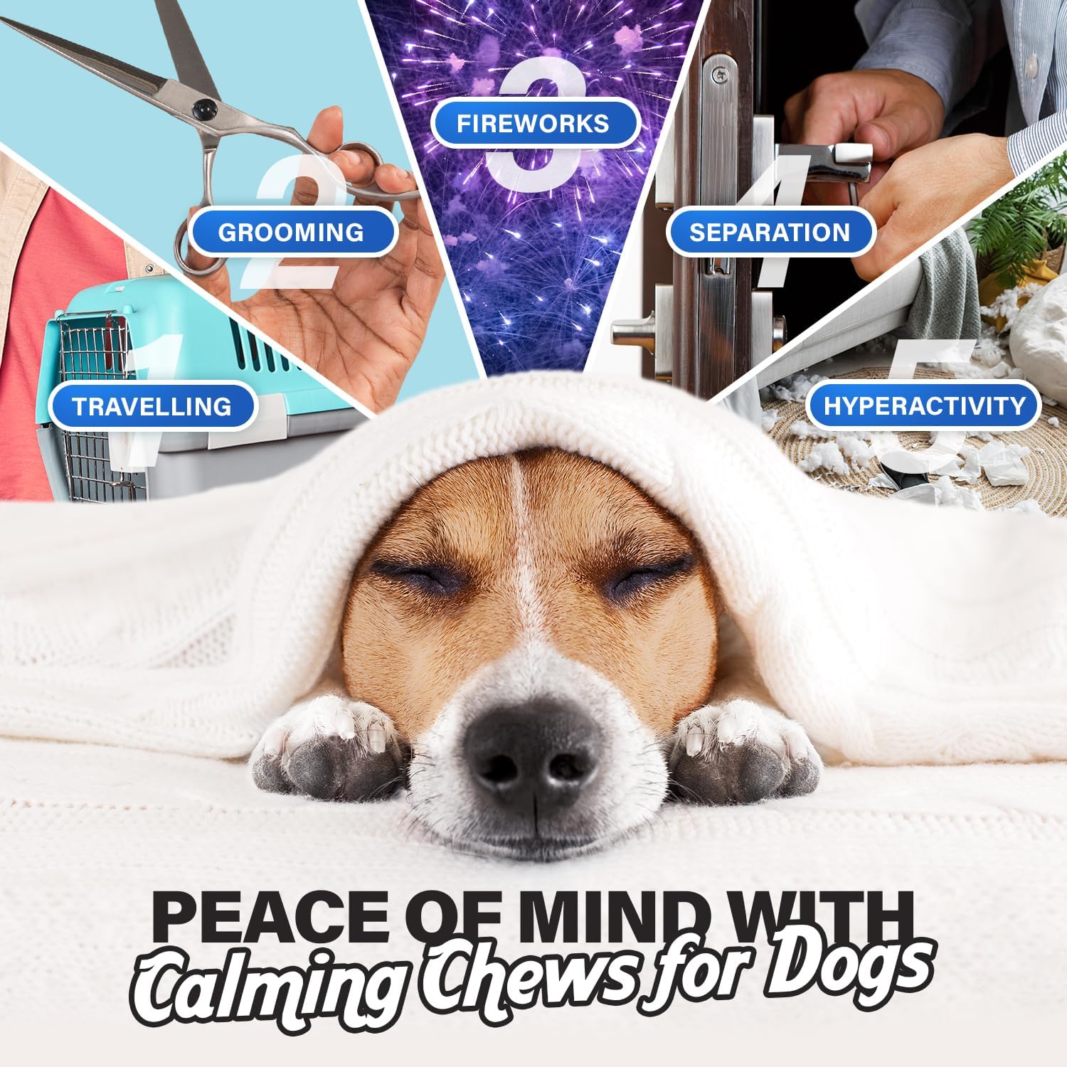 Charlie & Buddy Duck Calming Chews for Dogs with Melatonin
