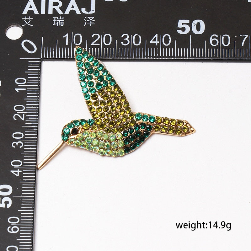 New Design Fashion Crystal Bird Stud Earrings Simple Statement Animal Earrings Charm Ladies Jewelry Summer Party Jewelry