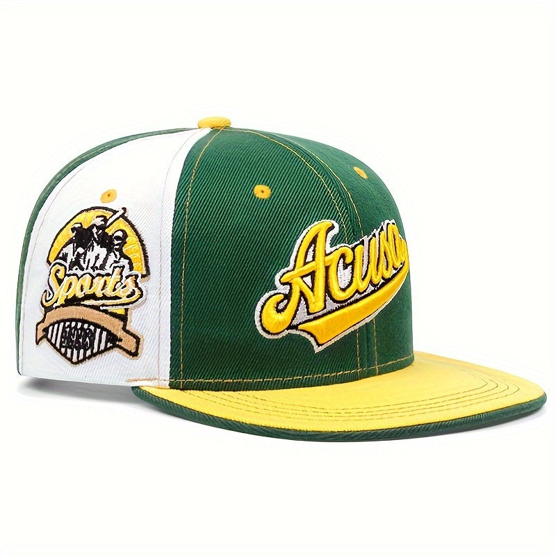 Lightweight Acrylic Embroidered Baseball Cap with Flat Brim