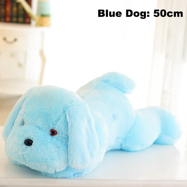 1pc 50cm Luminous Dog Plush Doll Colorful LED Glowing Dogs Children Toys For Girl