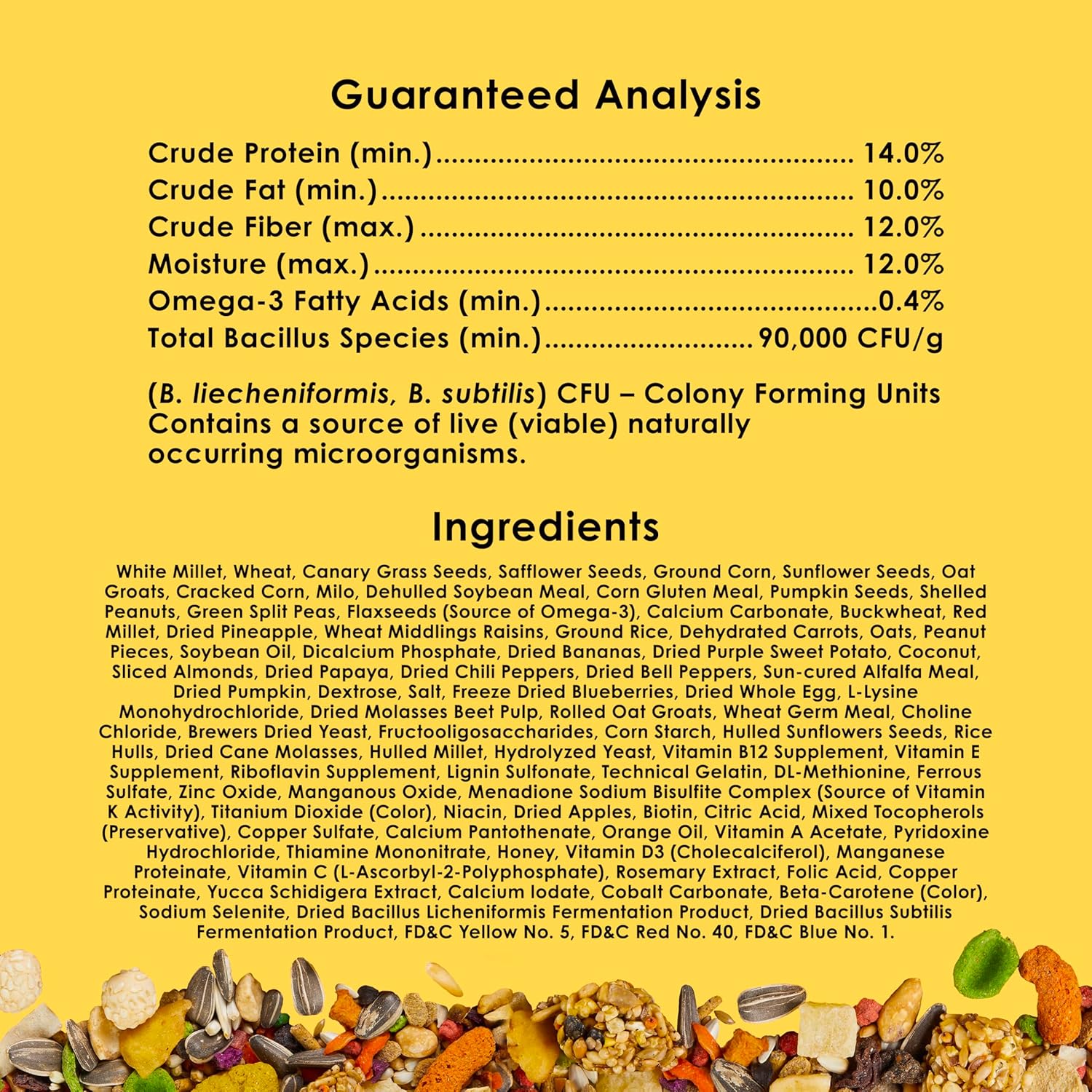 Kaytee Fiesta Conure Food Nutritious Fun Blend for Healthy Feathers