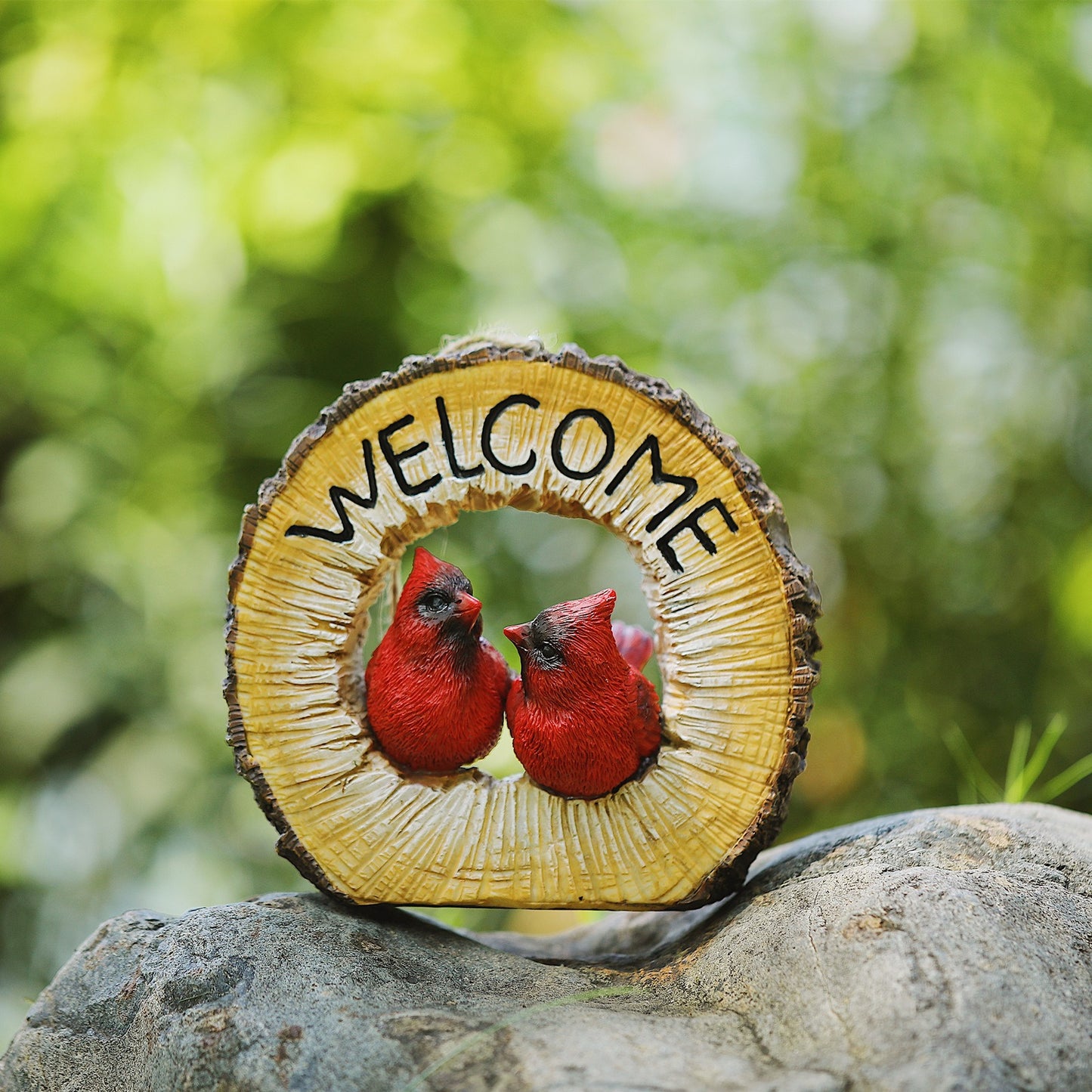 Couple Red Bird Pendant Resin Ornament