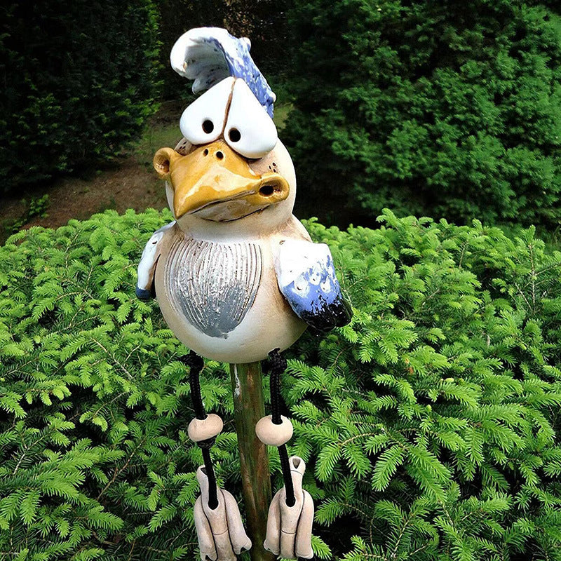 New Cute Bird Sparrow Garden Animal Statue Decorative Resin Craft Ornament