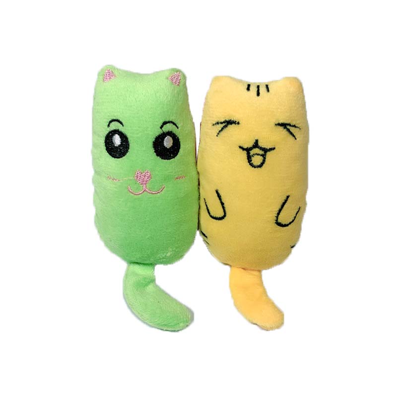 Teeth Grinding Catnip Toys Funny Interactive Plush Cat Toy Pet Kitten Chewing Vocal Toy Claws Thumb Bite Cat mint For Cats hot