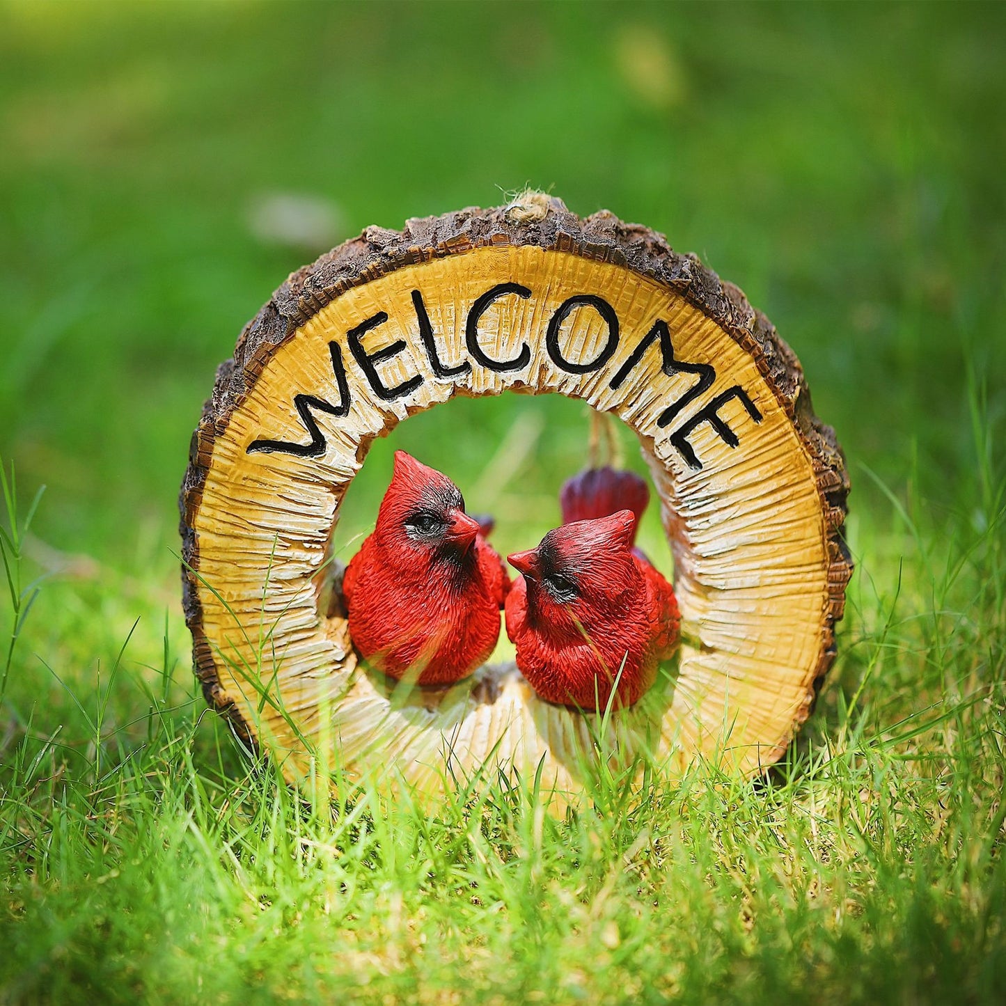 Couple Red Bird Pendant Resin Ornament
