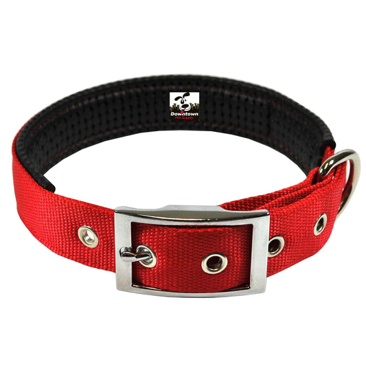 Dog Collars for Large Dogs Padded Dog Collar Red, XL