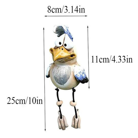New Cute Bird Sparrow Garden Animal Statue Decorative Resin Craft Ornament