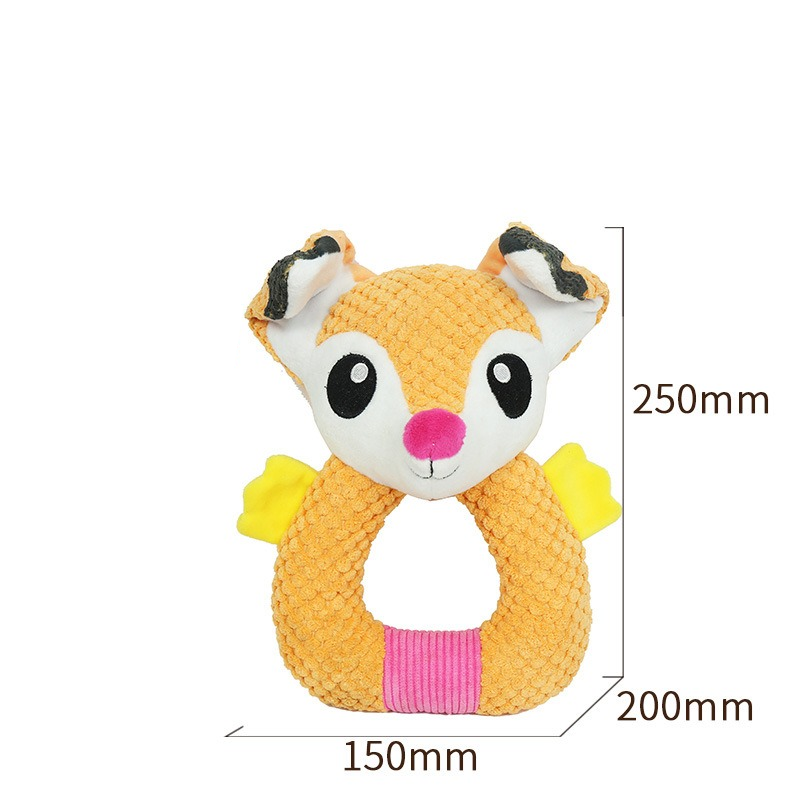 Dog toys make sounds and interact with ears to tease dogs relieve stress and resist biting