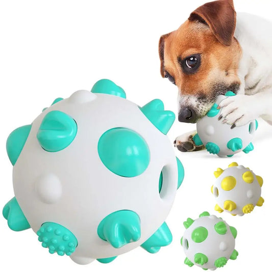 Dog Cat  Rolling Ball Toy Rubber Training Toys Funny Nipple Rolling Ball