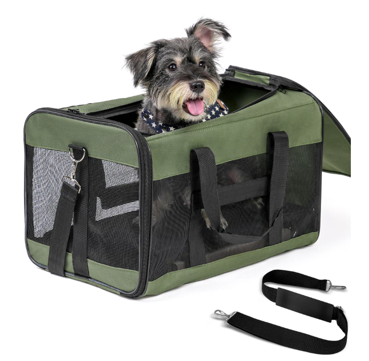 The ultimate soft-sided, collapsible carrier for safe and comfortable travel.