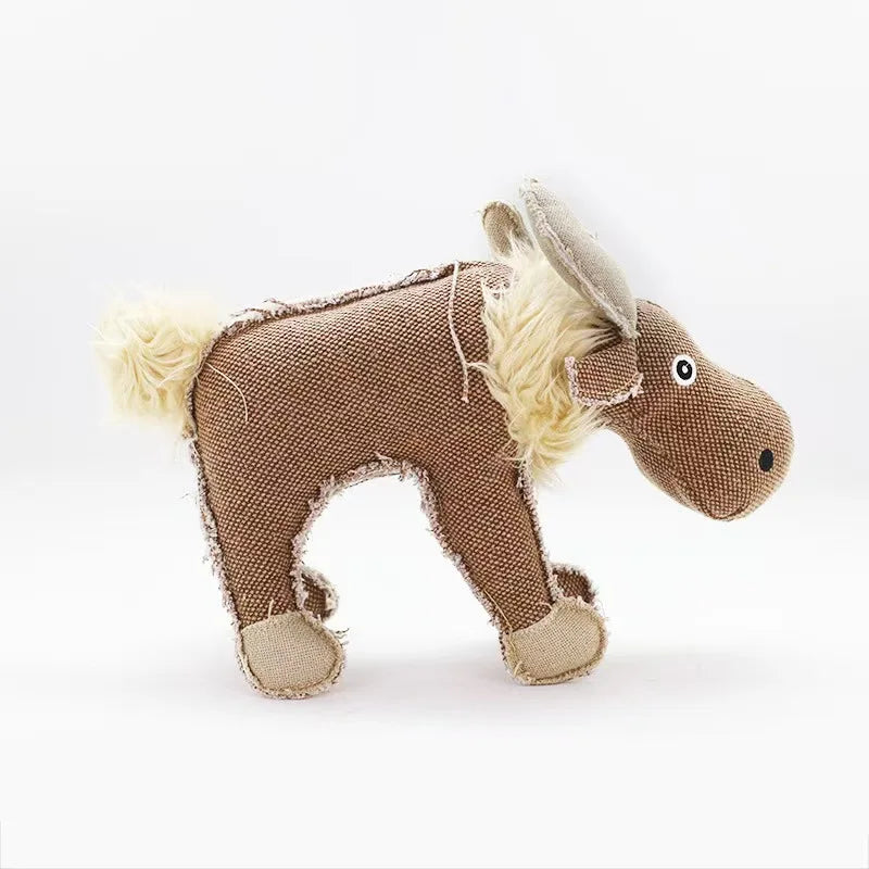 Pet dog vocal canvas toy puzzle bite resistant companion training interactive perfect gift for large and medium-sized dogs