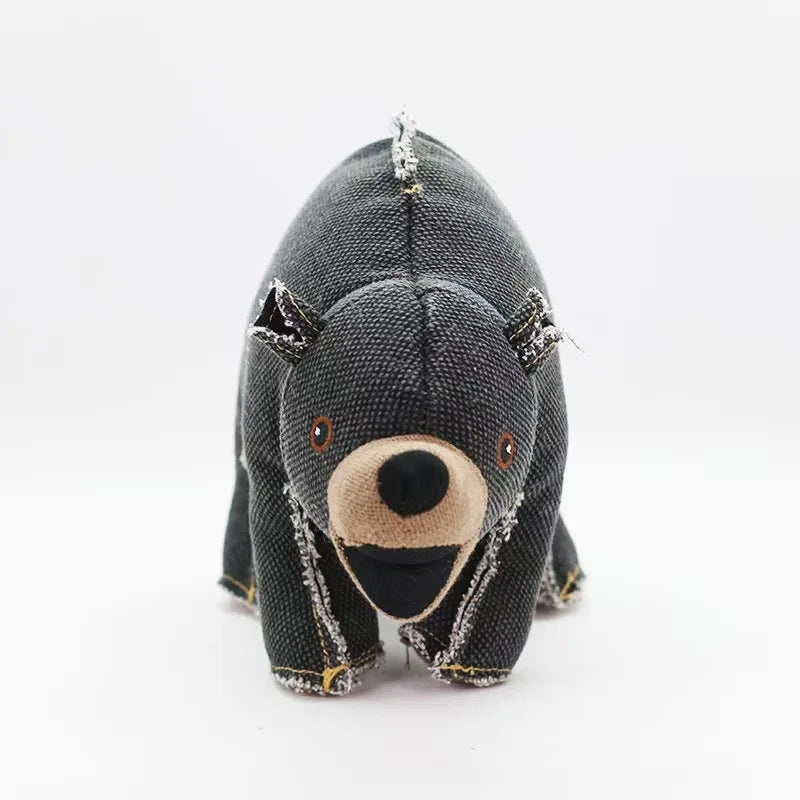 Pet dog vocal canvas toy puzzle bite resistant companion training interactive perfect gift for large and medium-sized dogs