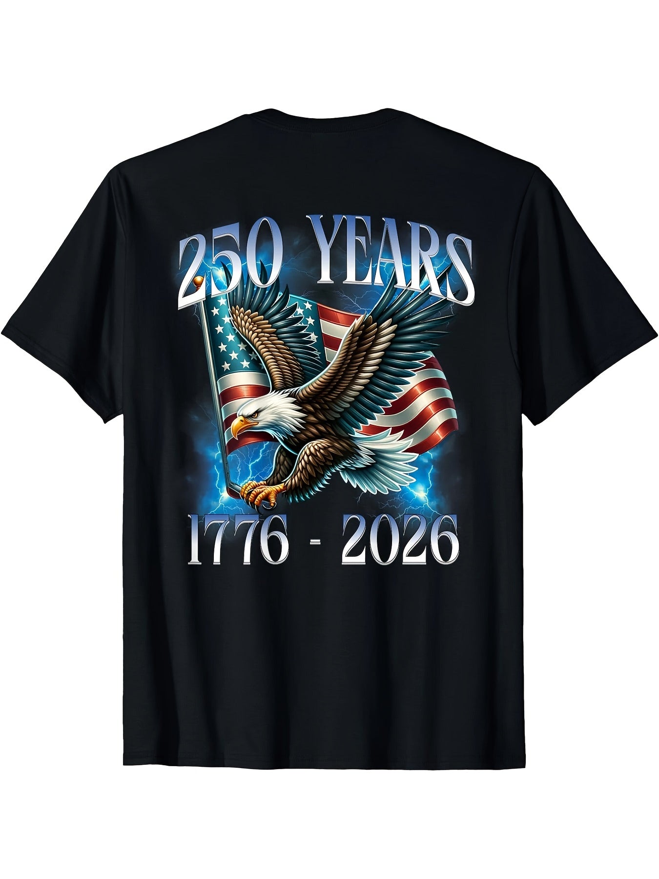 250th US Independence Commemorative Loose Fit Patriotic T-Shirt