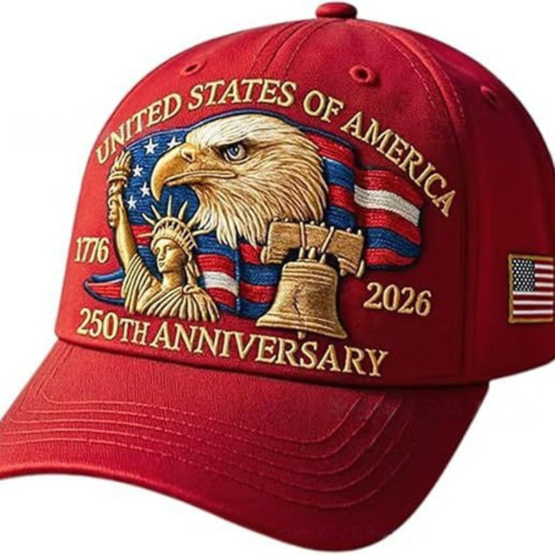 Patriotic 250th Anniversary USA Baseball Cap – Adjustable Vintage Design