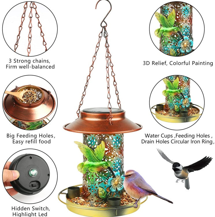 This amazing Solar Bird Feeder, special for For Bird Lovers.